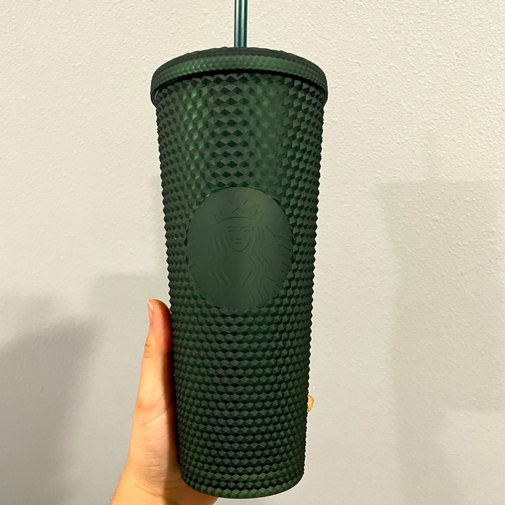 BNWT Starbucks Hunter Green Venti Studded